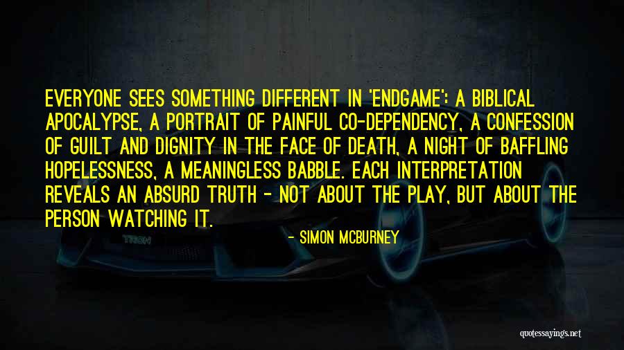 Guilt And Death Quotes By Simon McBurney Guilt And Death Quotes By Simon McBurney