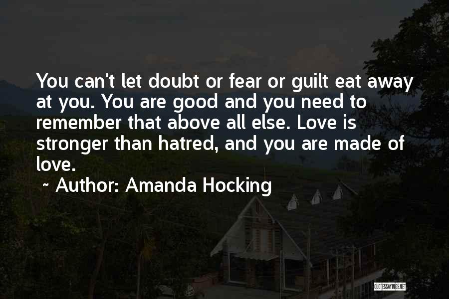 Guilt And Fear Quotes By Amanda Hocking