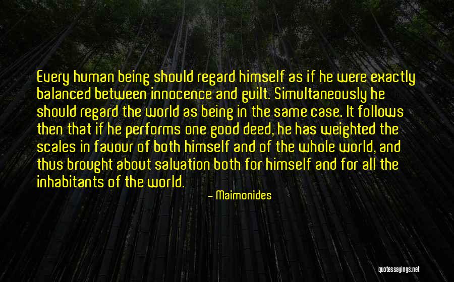Guilt And Innocence Quotes By Maimonides Guilt And Innocence Quotes By Maimonides