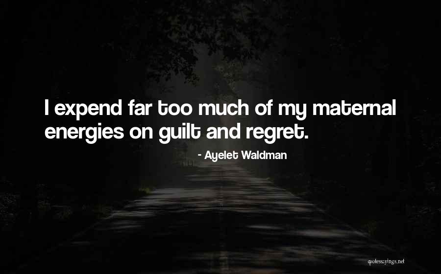 Guilt And Regret Quotes By Ayelet Waldman Guilt And Regret Quotes By Ayelet Waldman