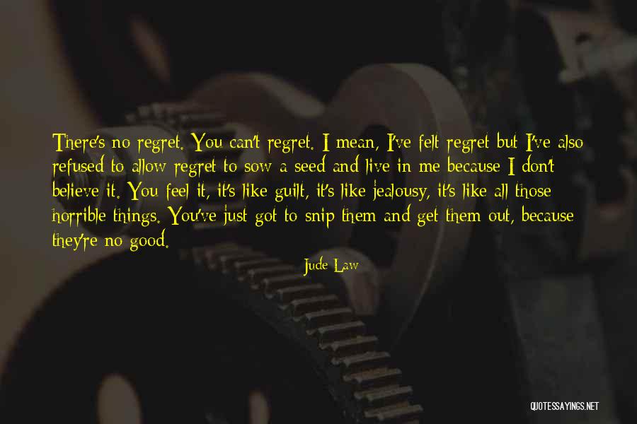 Guilt And Regret Quotes By Jude Law Guilt And Regret Quotes By Jude Law