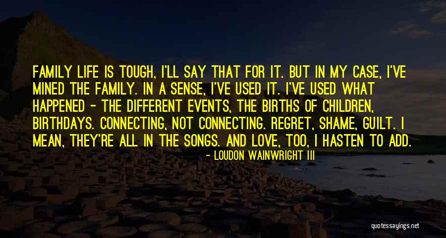 Guilt And Regret Quotes By Loudon Wainwright III Guilt And Regret Quotes By Loudon Wainwright III