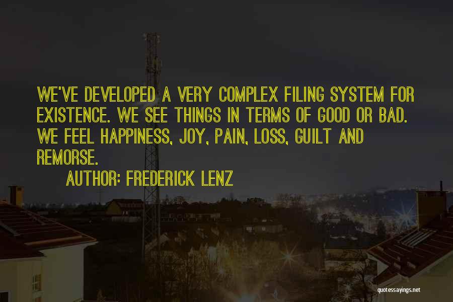 Guilt And Remorse Quotes By Frederick Lenz