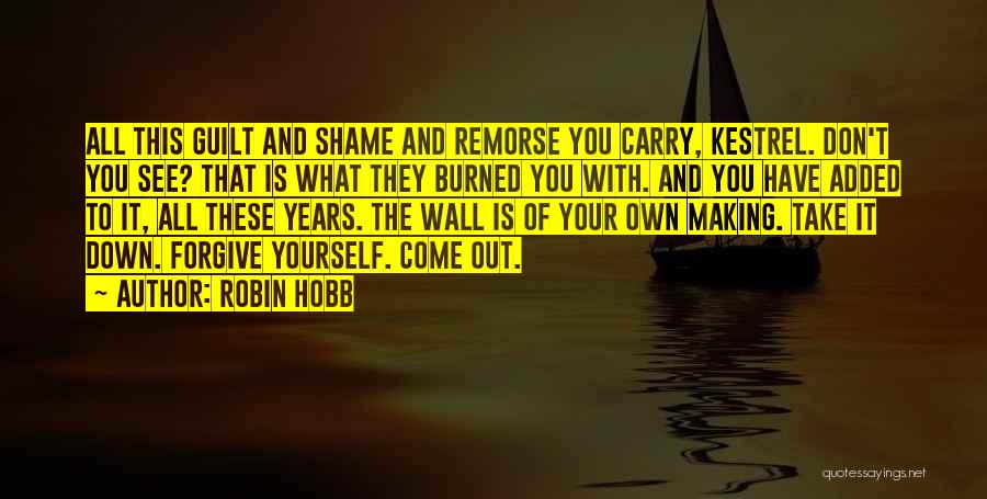 Guilt And Remorse Quotes By Robin Hobb