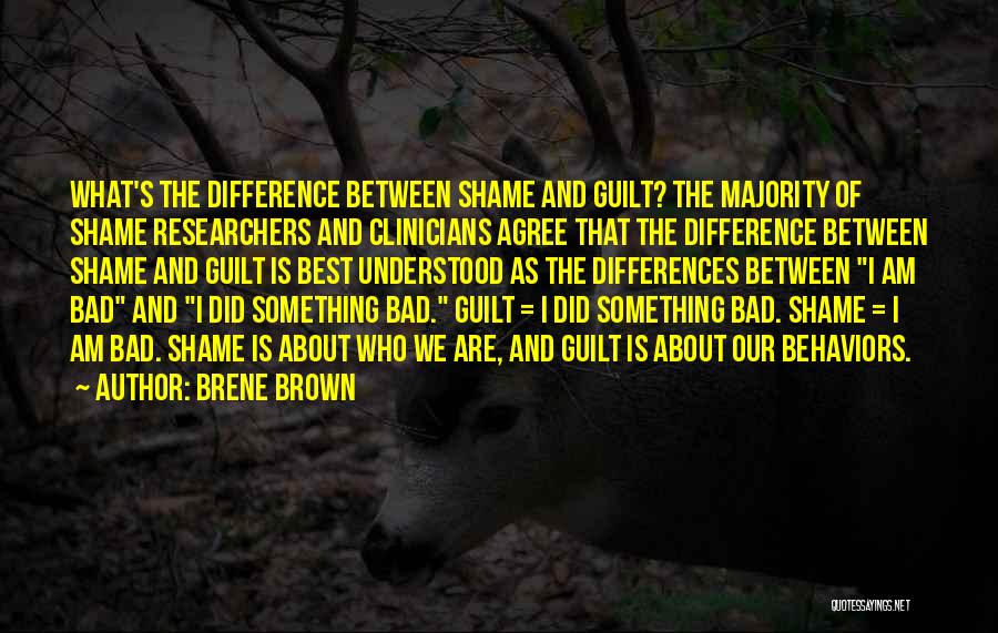 Guilt And Shame Quotes By Brene Brown