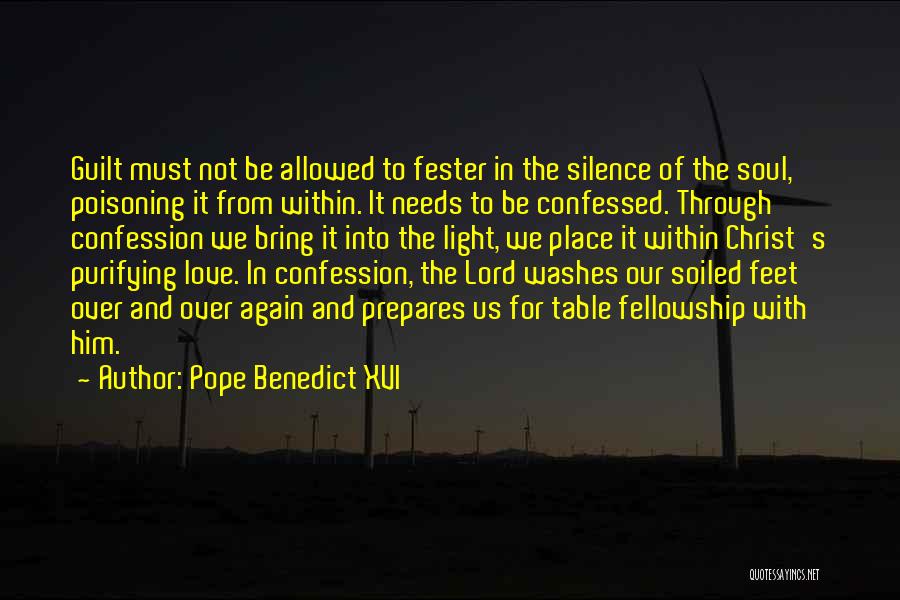 Guilt And Silence Quotes By Pope Benedict XVI