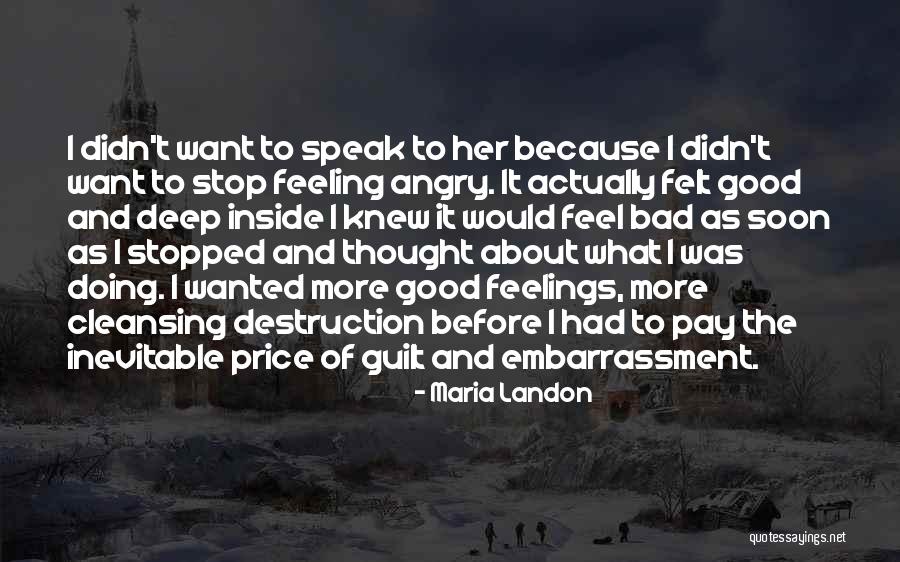 Guilt Feelings Quotes By Maria Landon Guilt Feelings Quotes By Maria Landon
