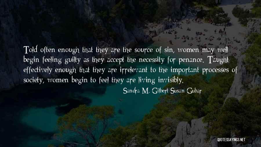 Guilty As Sin Quotes By Sandra M. Gilbert Susan Gubar