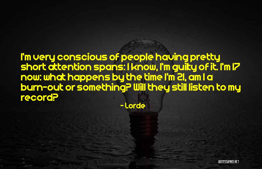 Guilty Conscious Quotes By Lorde