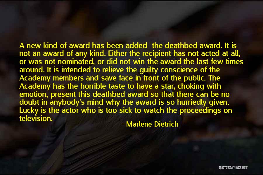Guilty Mind Quotes By Marlene Dietrich Guilty Mind Quotes By Marlene Dietrich