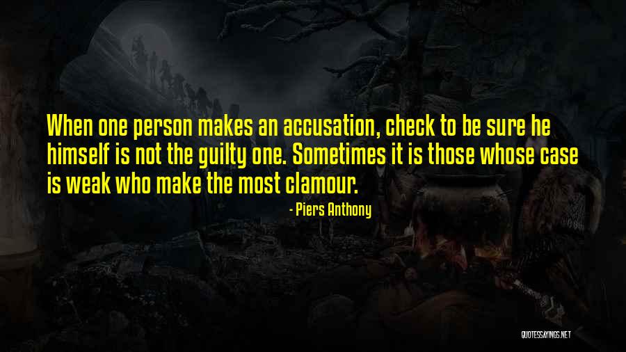 Guilty Person Quotes By Piers Anthony