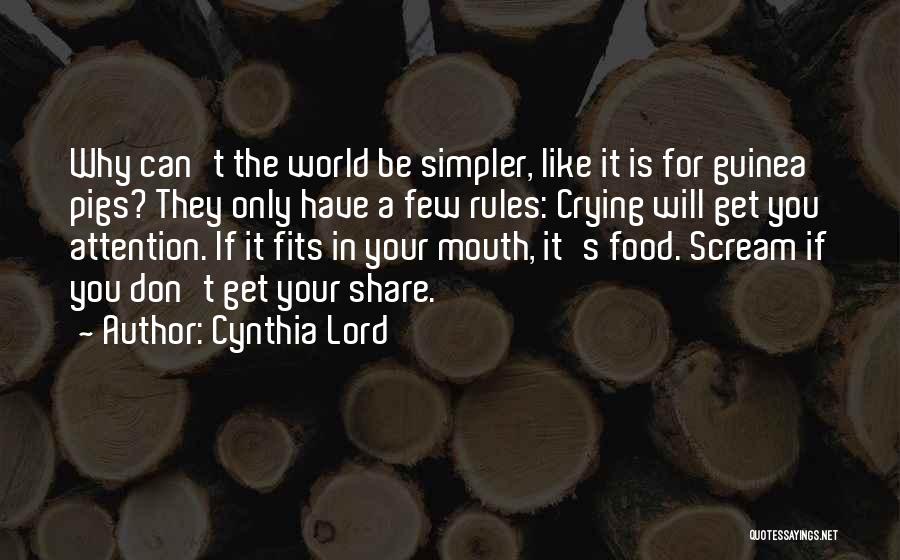 Guinea Quotes By Cynthia Lord