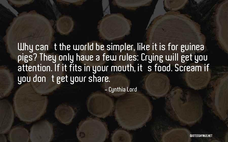 Guinea Quotes By Cynthia Lord