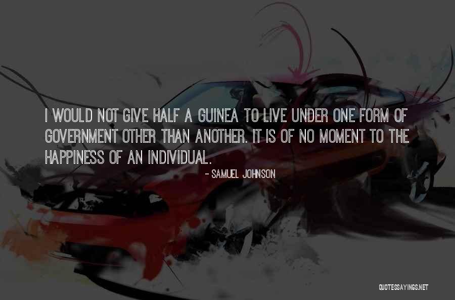 Guinea Quotes By Samuel Johnson