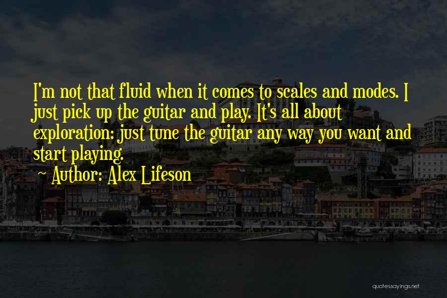 Guitar Pick Quotes By Alex Lifeson