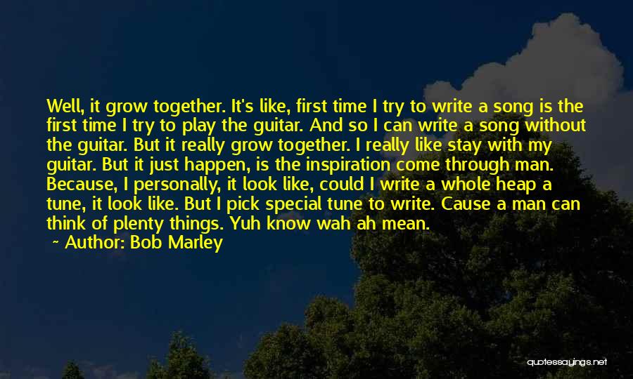 Guitar Pick Quotes By Bob Marley