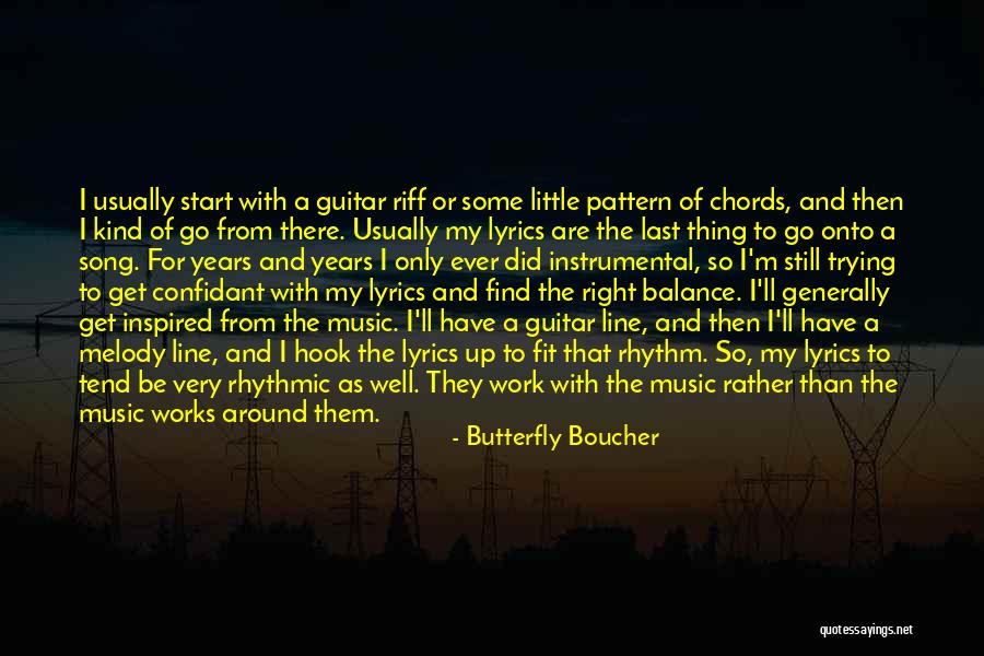 Guitar Rhythm Quotes By Butterfly Boucher