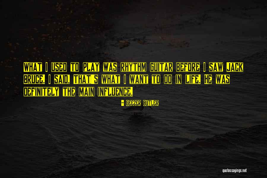 Guitar Rhythm Quotes By Geezer Butler Guitar Rhythm Quotes By Geezer Butler