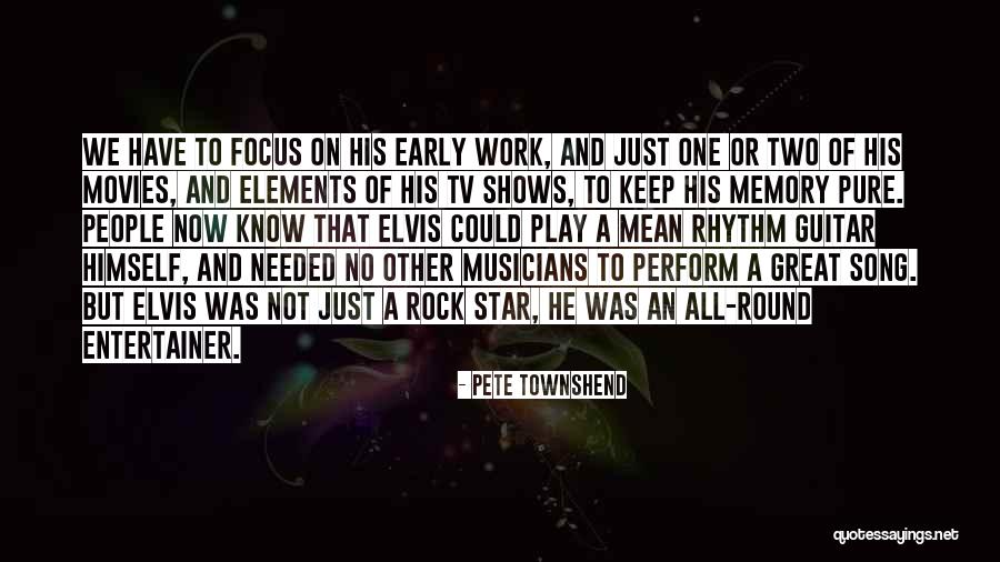 Guitar Rhythm Quotes By Pete Townshend