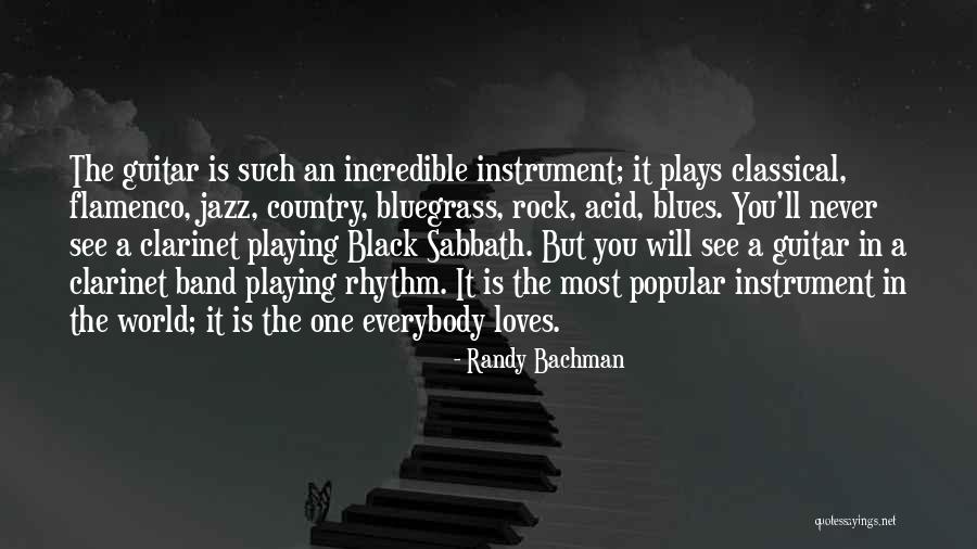 Guitar Rhythm Quotes By Randy Bachman