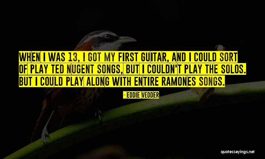 Guitar Solos Quotes By Eddie Vedder