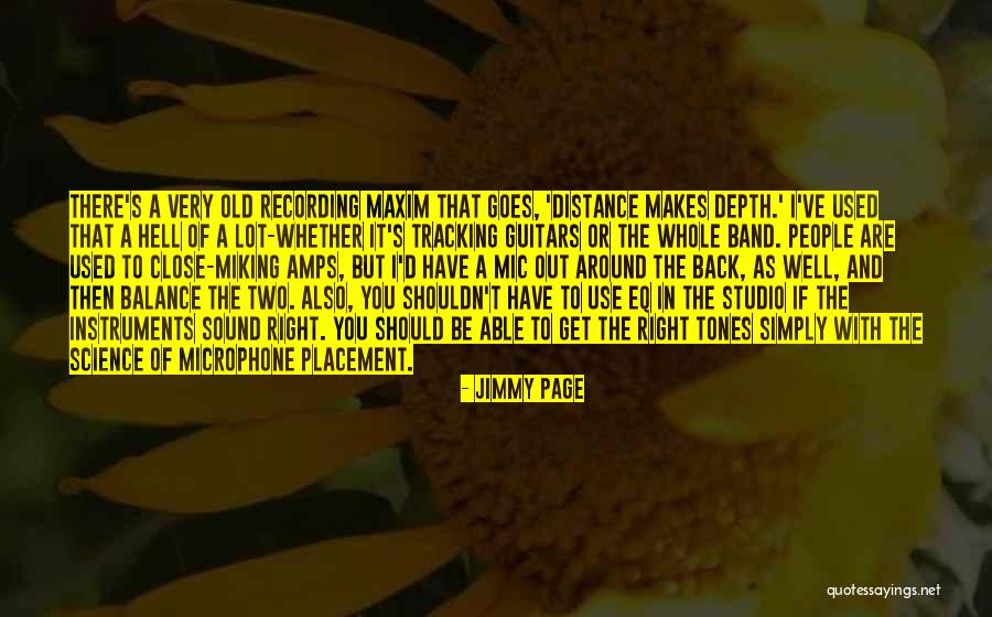 Guitar Sound Quotes By Jimmy Page