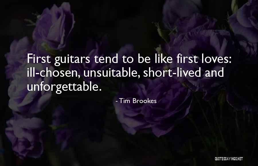 Guitars Love Quotes By Tim Brookes