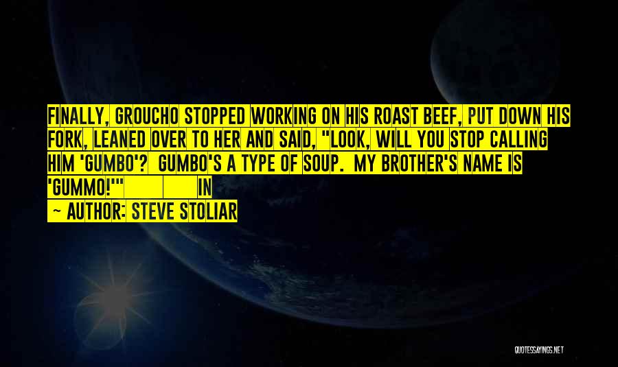 Gumbo Quotes By Steve Stoliar