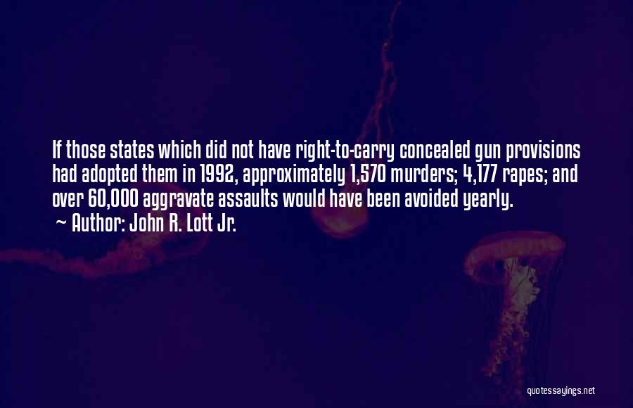 Gun Carry Quotes By John R. Lott Jr.