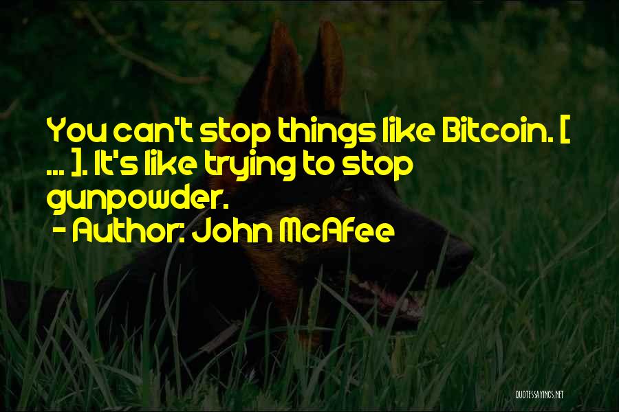 Gunpowder Quotes By John McAfee