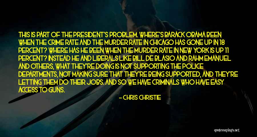 Guns And Criminals Quotes By Chris Christie