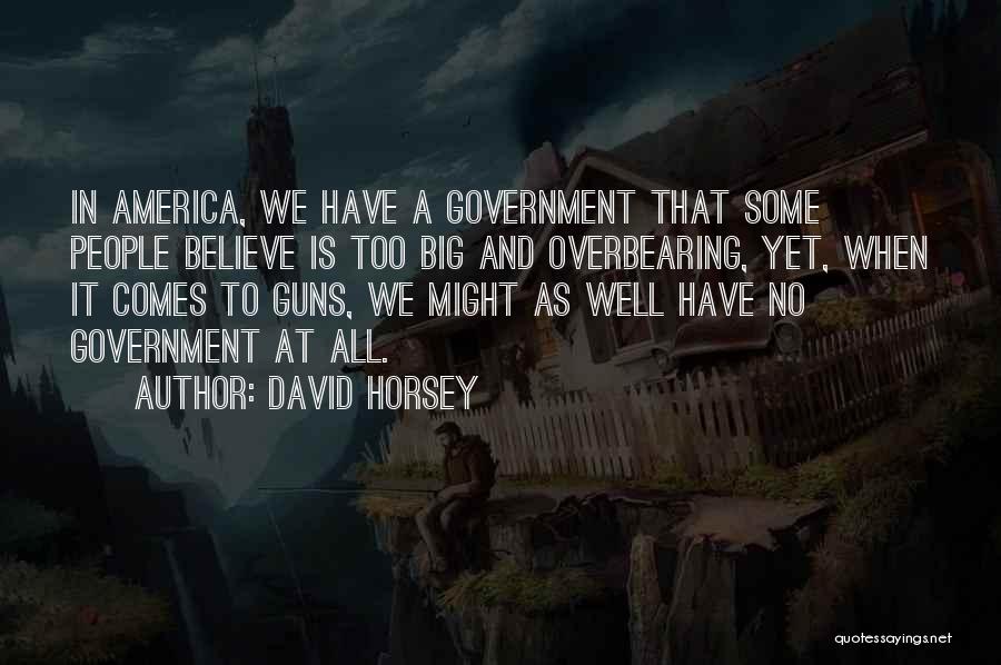 Guns And Government Quotes By David Horsey