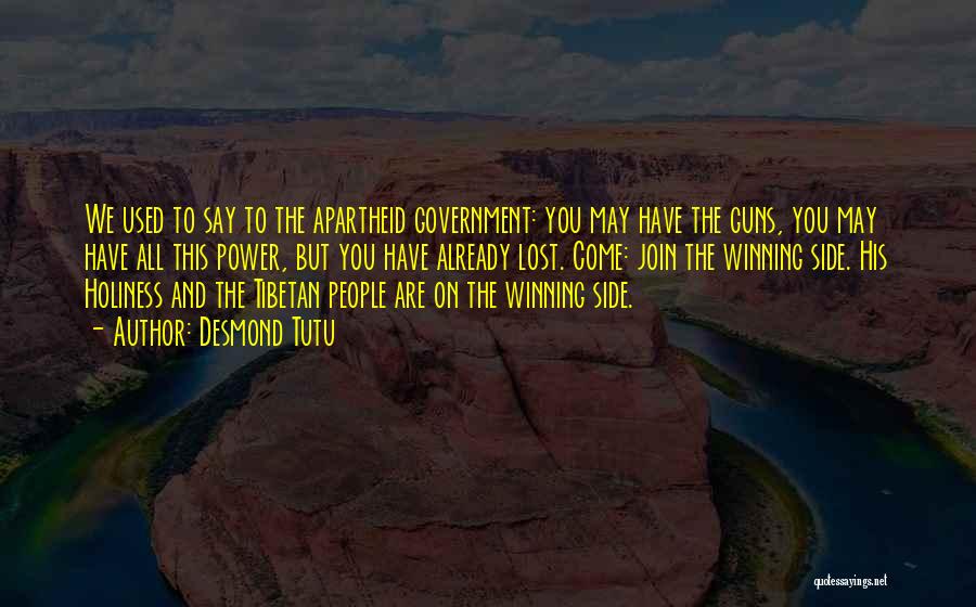 Guns And Government Quotes By Desmond Tutu