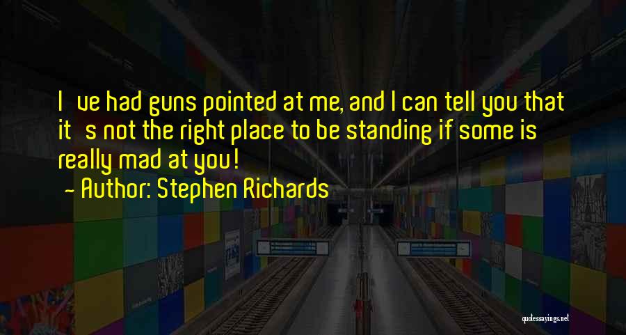 Guns And Violence Quotes By Stephen Richards