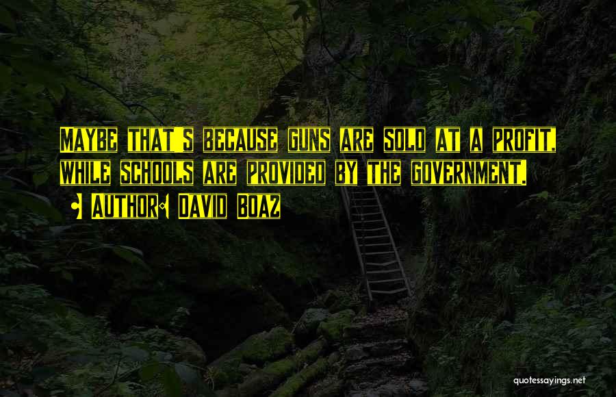 Guns In Schools Quotes By David Boaz