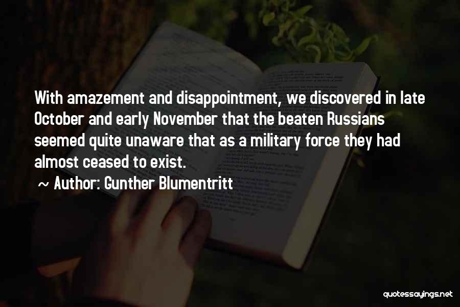 Gunther Blumentritt Quotes 1944506