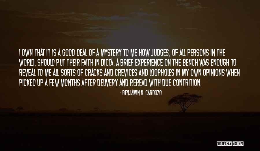 Gusten Y Quotes By Benjamin N. Cardozo Gusten Y Quotes By Benjamin N. Cardozo