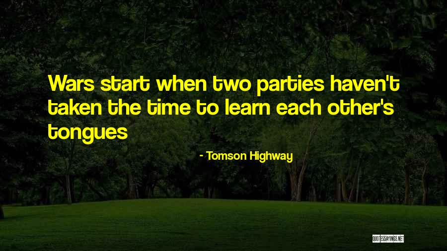 Gutes Essen Quotes By Tomson Highway