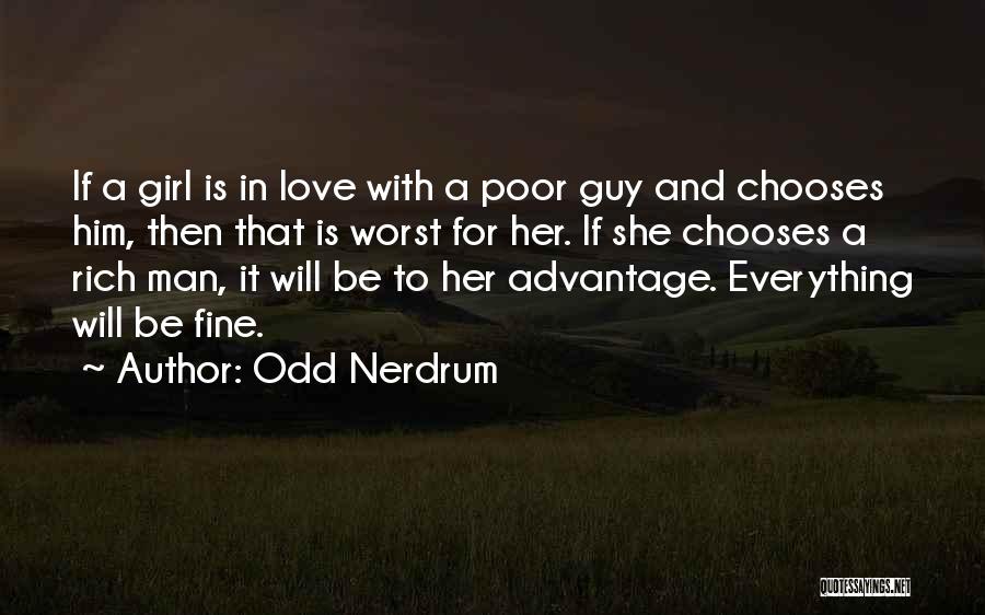 Guy And Girl Quotes By Odd Nerdrum
