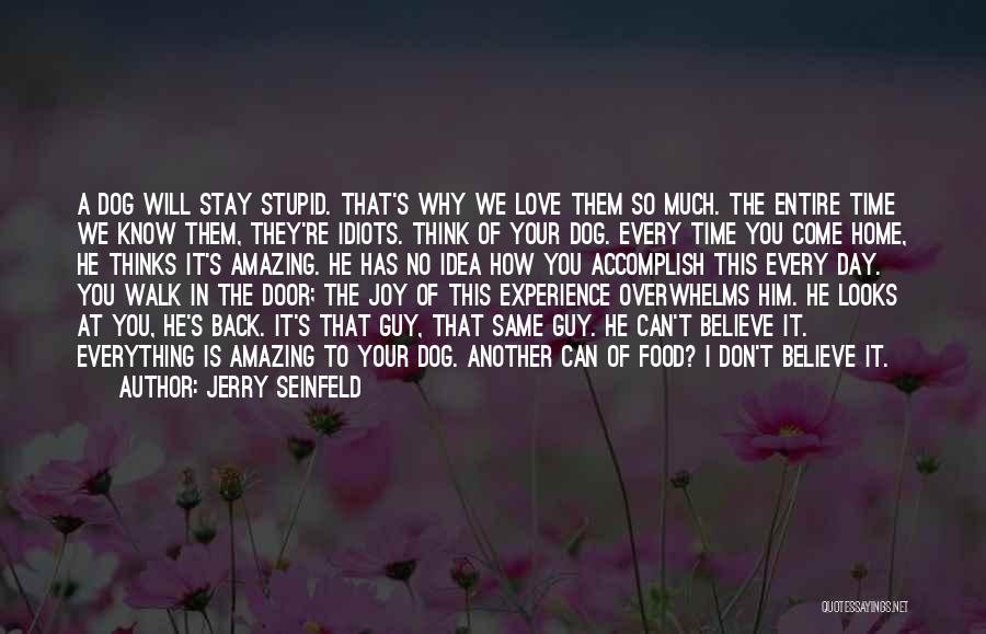 Guy Are Stupid Quotes By Jerry Seinfeld