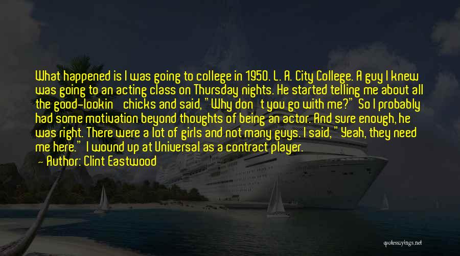 Guy Is A Player Quotes By Clint Eastwood