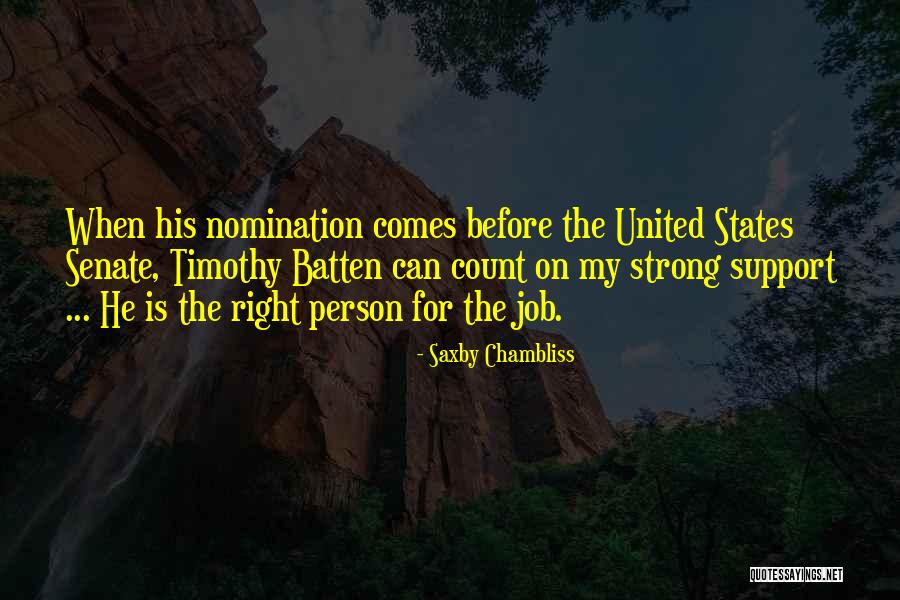 Guyon Waton Quotes By Saxby Chambliss Guyon Waton Quotes By Saxby Chambliss