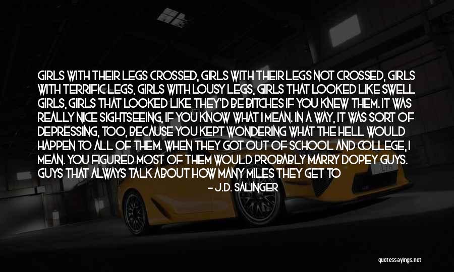 Guys And Cars Quotes By J.D. Salinger