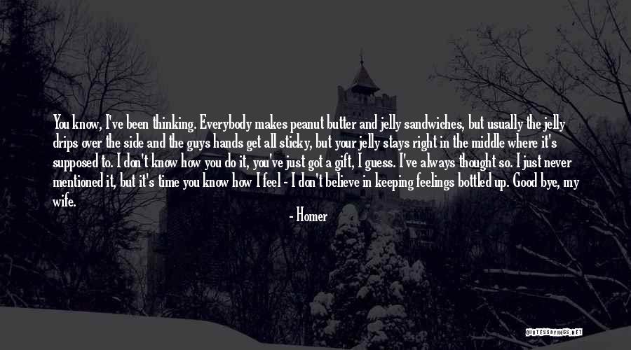 Guys And Feelings Quotes By Homer Guys And Feelings Quotes By Homer