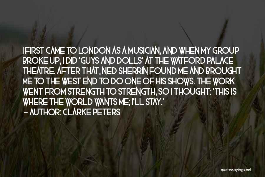 Guys N Dolls Quotes By Clarke Peters