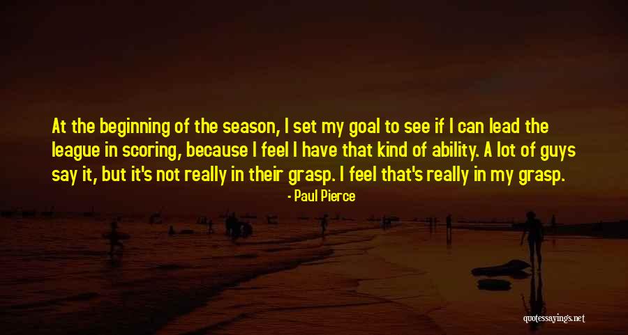 Guys That Lead You On Quotes By Paul Pierce
