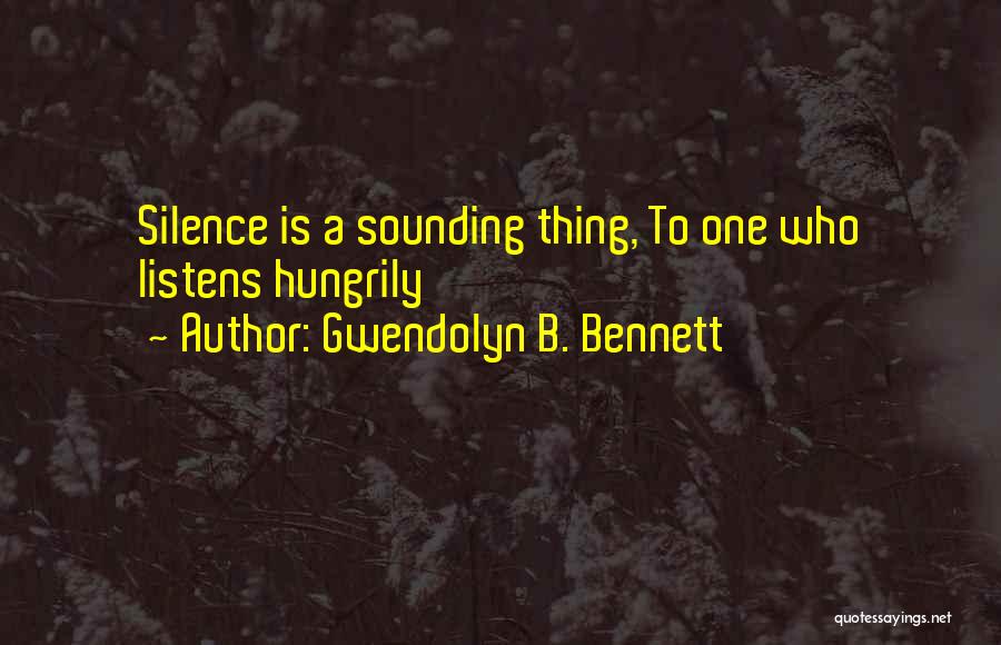 Gwendolyn B. Bennett Quotes 2090132