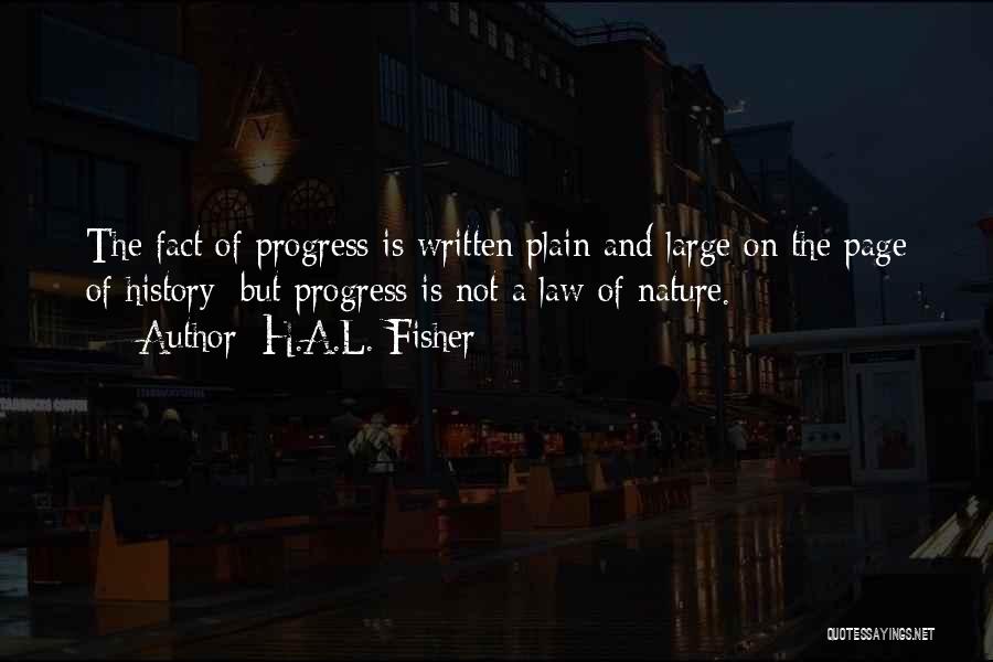 H.A.L. Fisher Quotes 843419