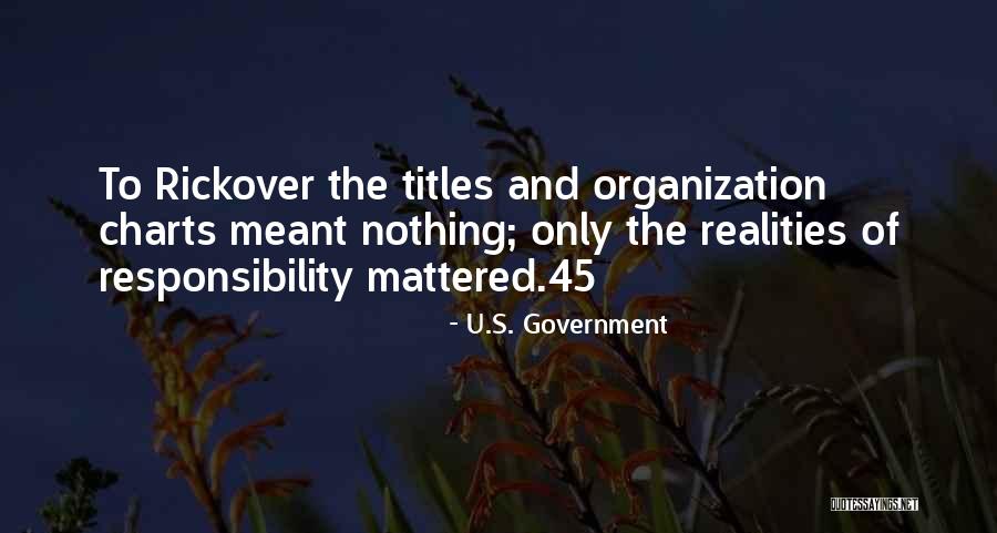 H.g. Rickover Quotes By U.S. Government