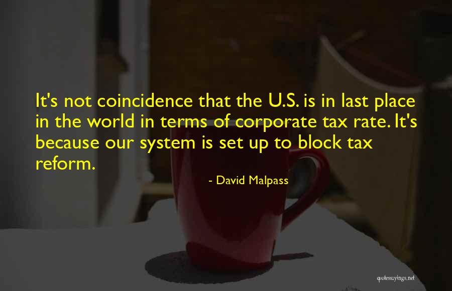 H & R Block Tax Quotes By David Malpass